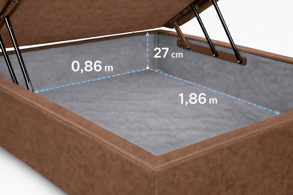 Kit Cama Box Baú + Colchão Mola Ensacada Solteiro 0,88m Solteiro