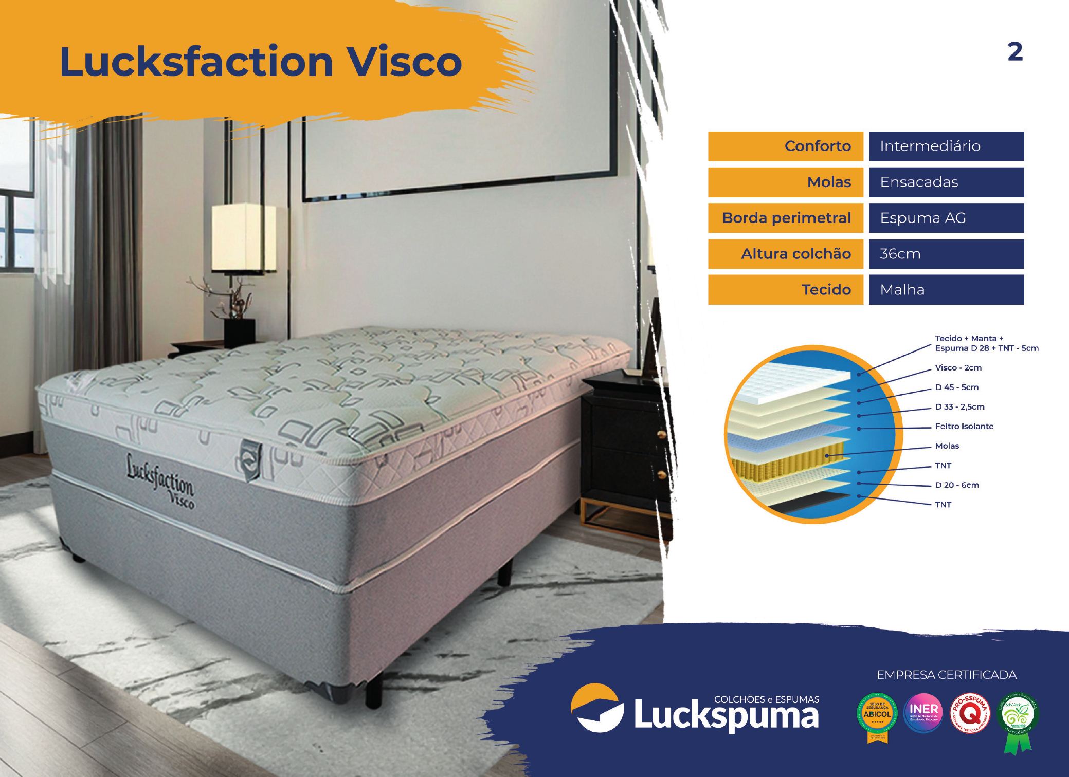 Lucksfaction Visco Tamanhos sob consulta