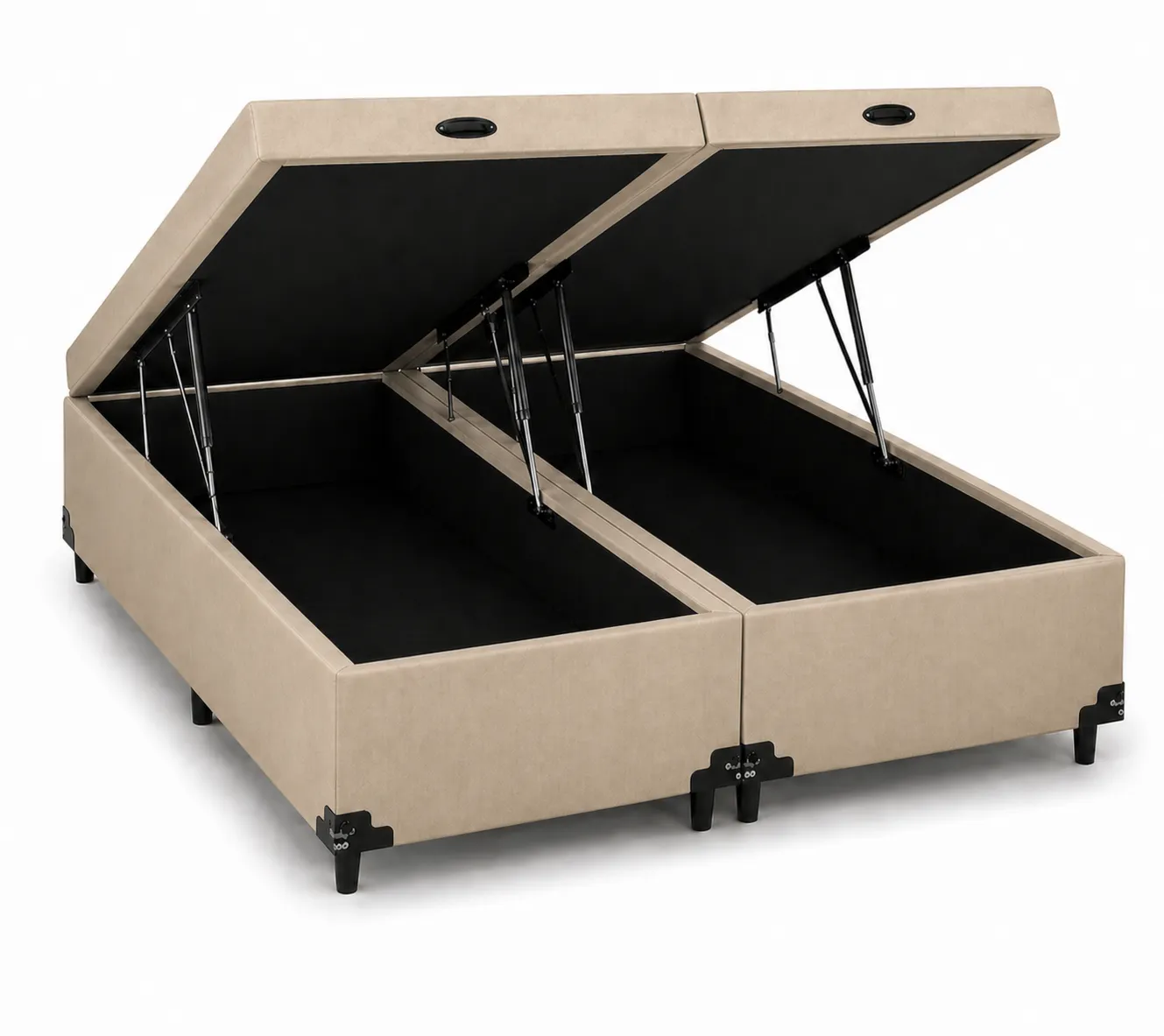 Cama Box Baú Bipartida Queen 158cm Queen