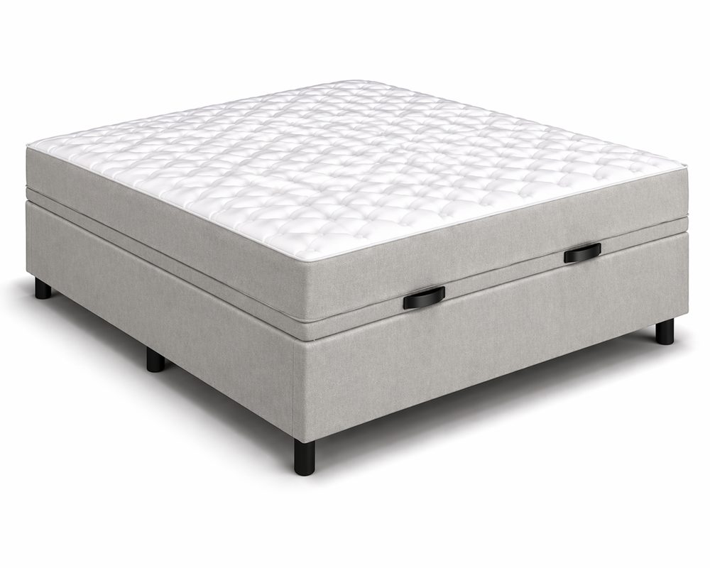 Kit Cama Box Baú + Colchão D33 Viúva 1,28m Viúva