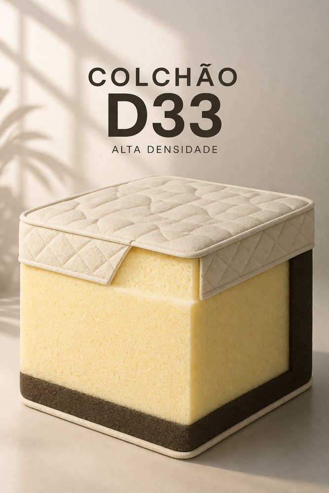 Kit Cama Box Baú + Colchão D33 Casal 1,38m Casal