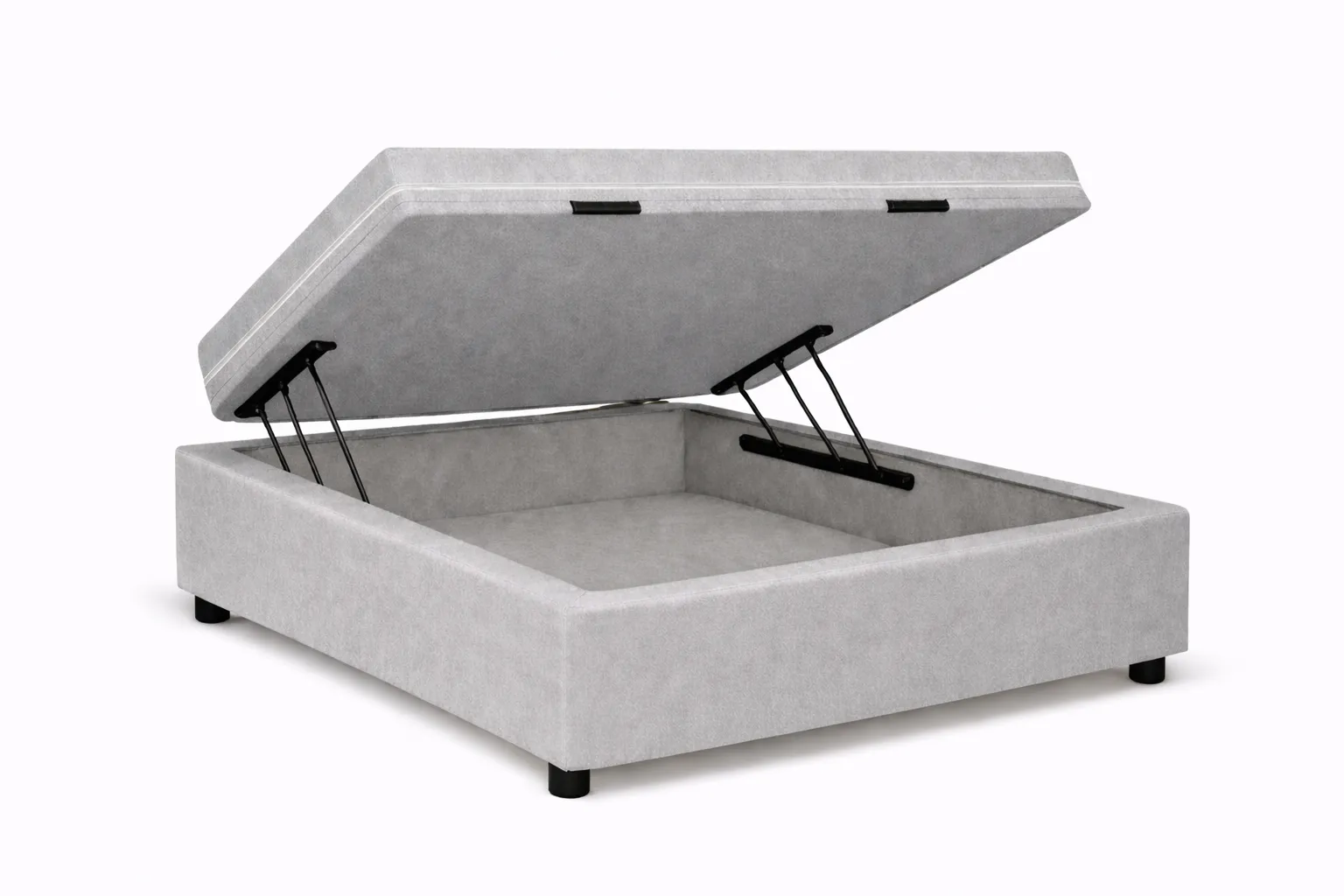 Kit Cama Box Baú + Colchão Mola Bonnel Solteirinho 0,78m Solteirinho