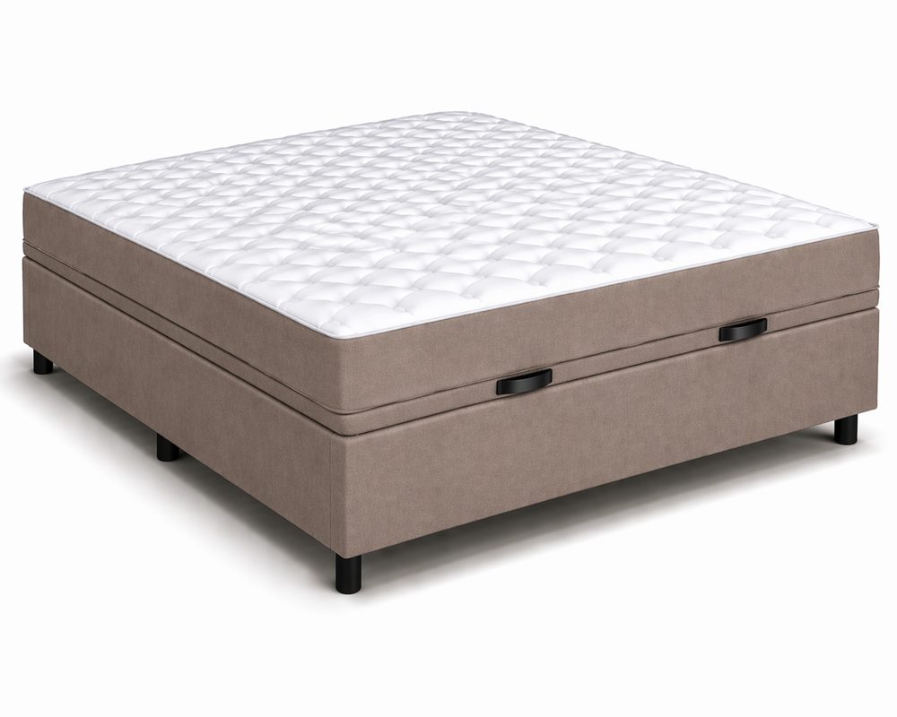 Kit Cama Box Baú + Colchão D45 Solteirão 0,96m Solteirão