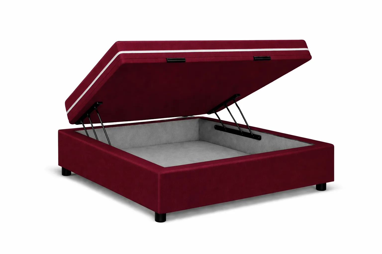 Kit Cama Box Baú + Colchão Mola Bonnel Solteiro 0,88m Solteiro